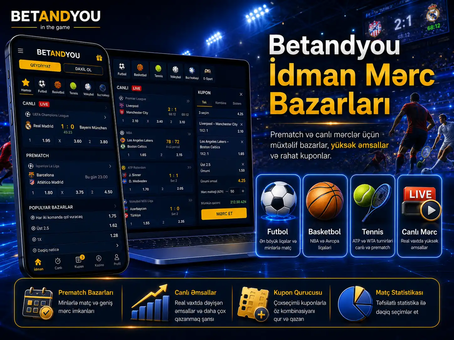 Betandyou İdman Mərc Bazarları