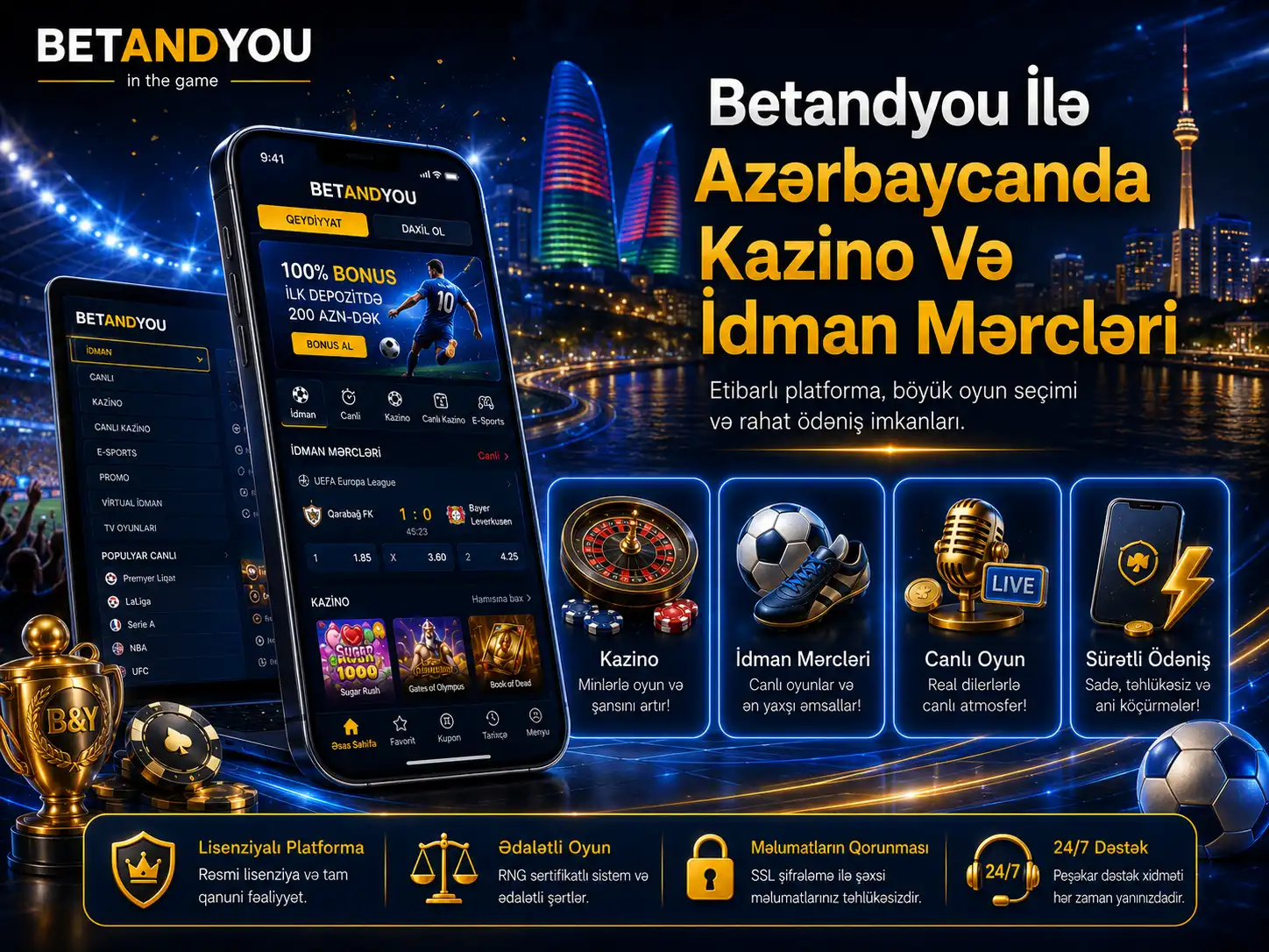 Betandyou İlə Azərbaycanda Kazino Və İdman Mərcləri