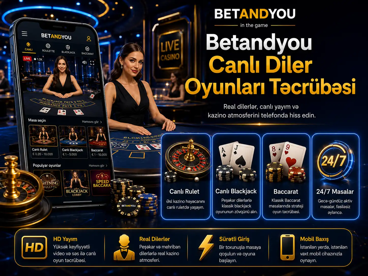 Betandyou Canlı Diler Oyunları Təcrübəsi